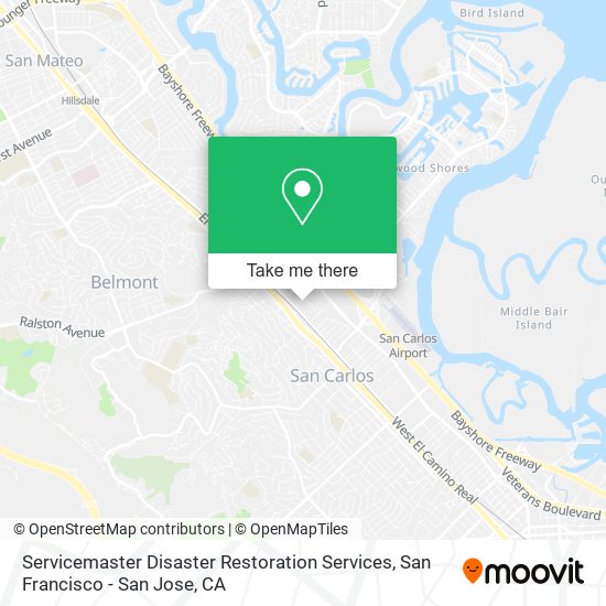 Servicemaster Disaster Restoration Services map