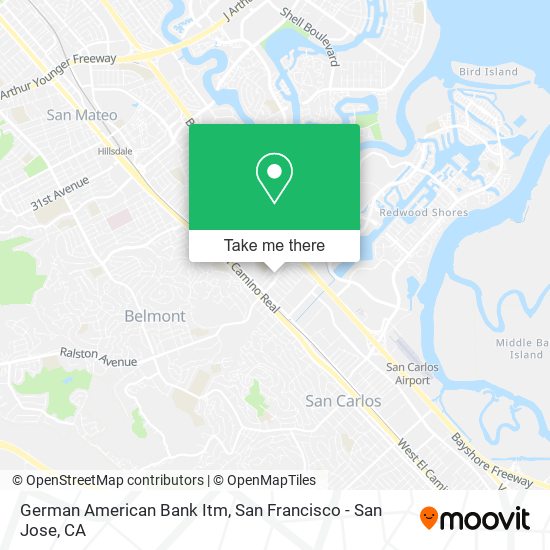 German American Bank Itm map