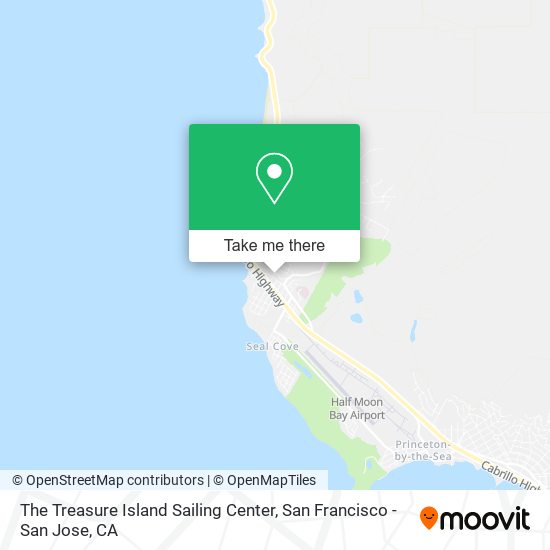 The Treasure Island Sailing Center map