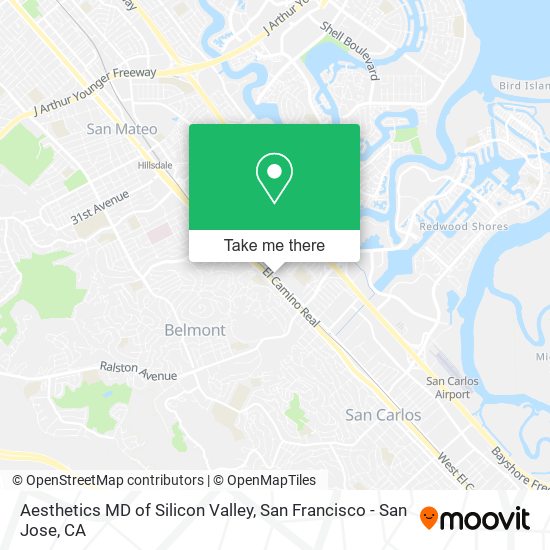Aesthetics MD of Silicon Valley map