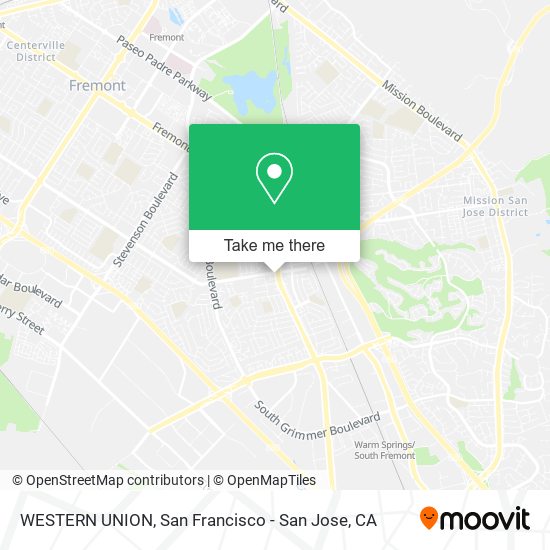 WESTERN UNION map