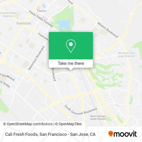 Cali Fresh Foods map