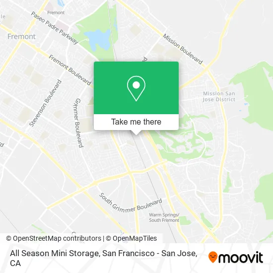 All Season Mini Storage map