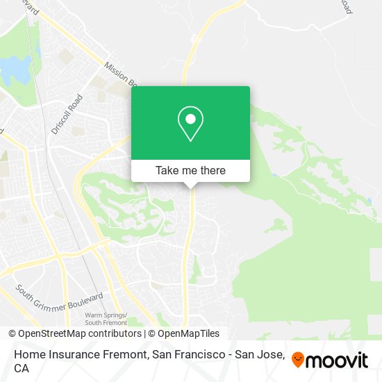 Home Insurance Fremont map