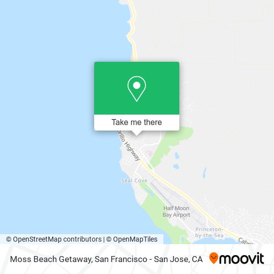 Moss Beach Getaway map