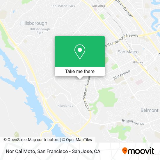 Nor Cal Moto map