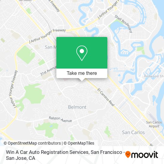 Win A Car Auto Registration Services map