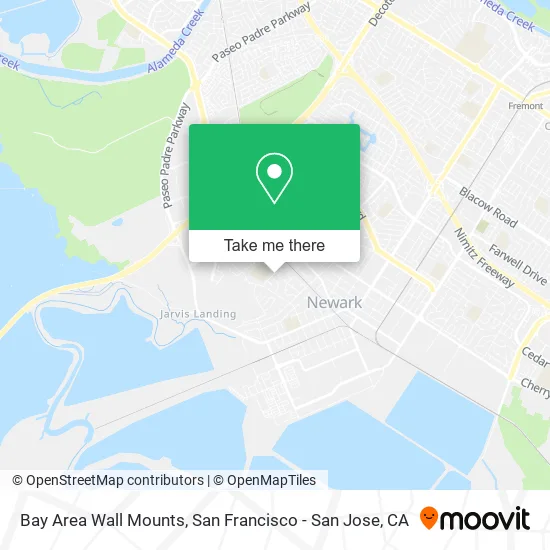 Bay Area Wall Mounts map