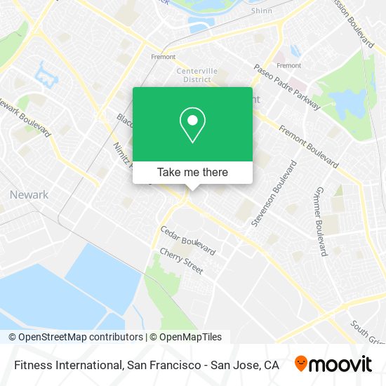 Fitness International map