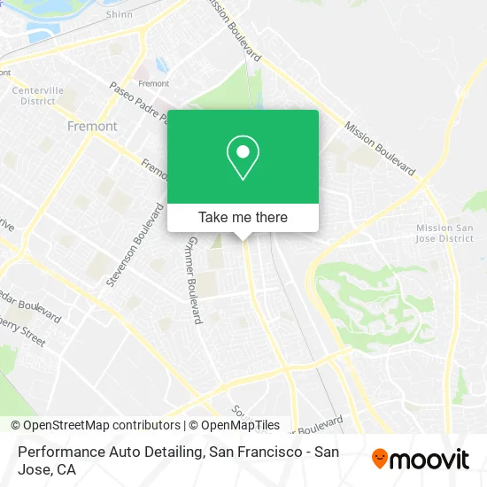 Performance Auto Detailing map