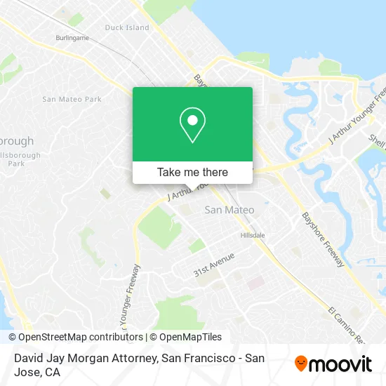 David Jay Morgan Attorney map