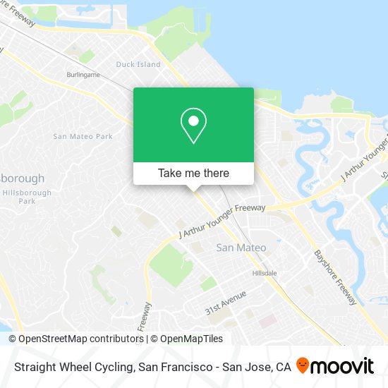 Straight Wheel Cycling map