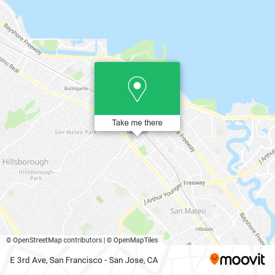 Mapa de E 3rd Ave