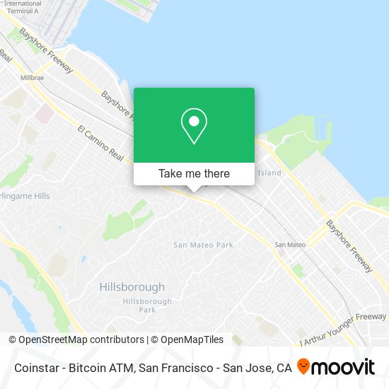 Mapa de Coinstar - Bitcoin ATM