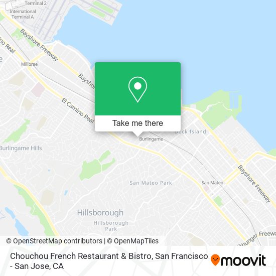 Mapa de Chouchou French Restaurant & Bistro