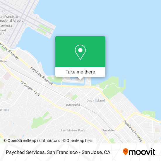 Psyched Services map