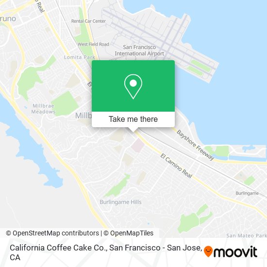 California Coffee Cake Co. map