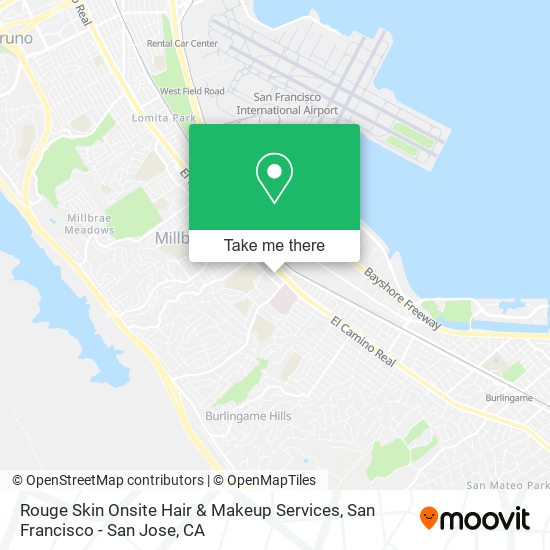 Rouge Skin Onsite Hair & Makeup Services map