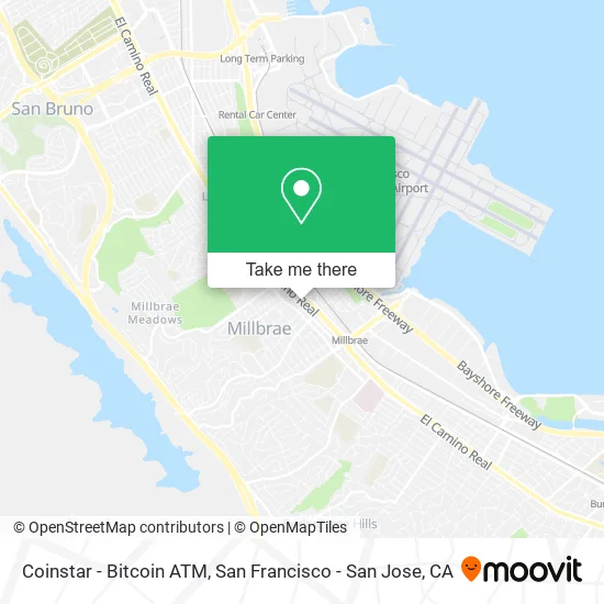 Mapa de Coinstar - Bitcoin ATM