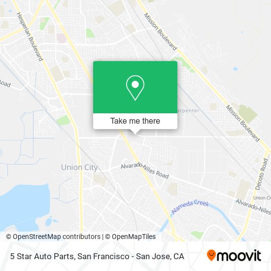5 Star Auto Parts map