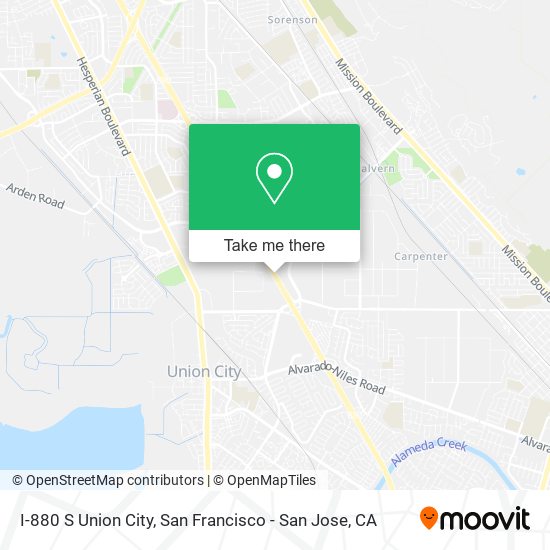 Mapa de I-880 S Union City