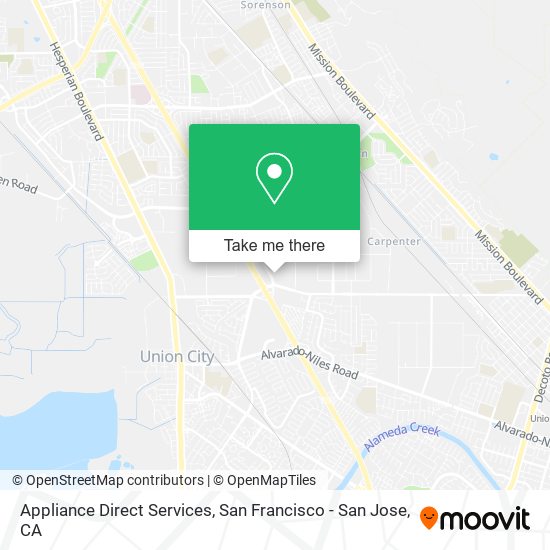 Mapa de Appliance Direct Services