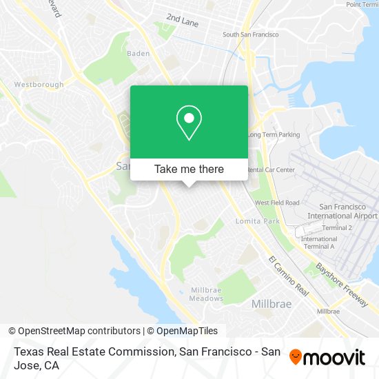 Texas Real Estate Commission map