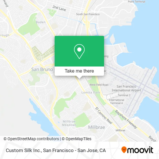 Custom Silk Inc. map