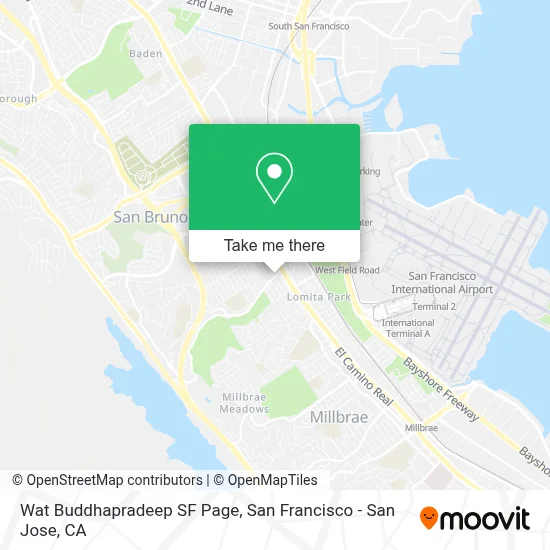 Wat Buddhapradeep SF Page map