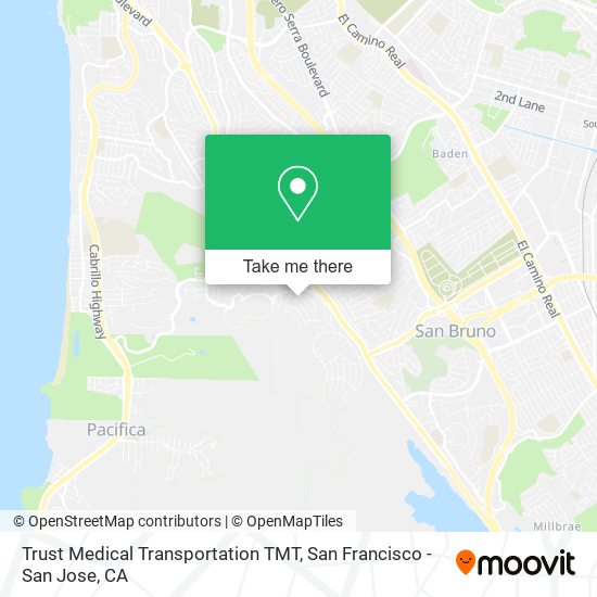 Mapa de Trust Medical Transportation TMT
