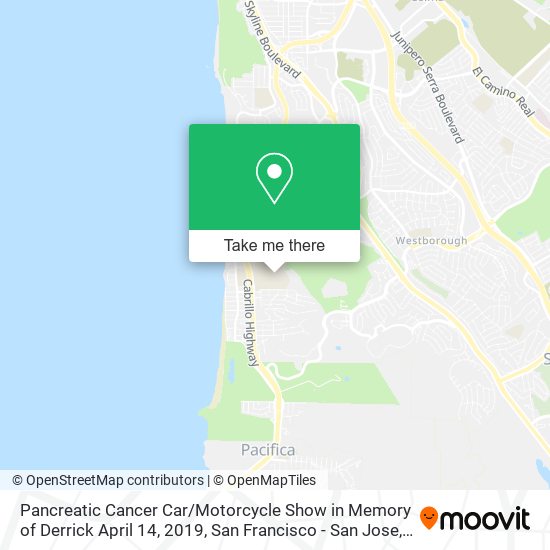 Mapa de Pancreatic Cancer Car / Motorcycle Show in Memory of Derrick April 14, 2019