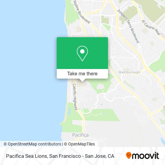 Pacifica Sea Lions map