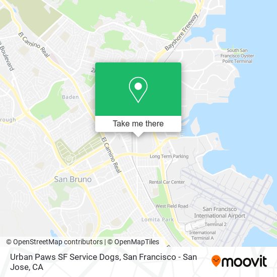 Mapa de Urban Paws SF Service Dogs