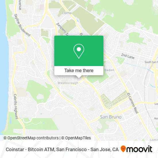 Mapa de Coinstar - Bitcoin ATM
