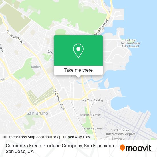 Mapa de Carcione's Fresh Produce Company