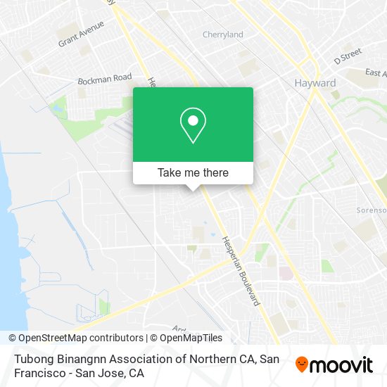 Tubong Binangnn Association of Northern CA map