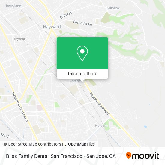 Bliss Family Dental map