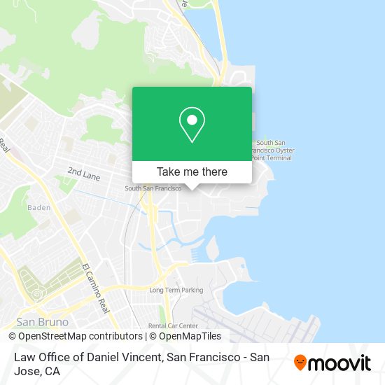 Law Office of Daniel Vincent map