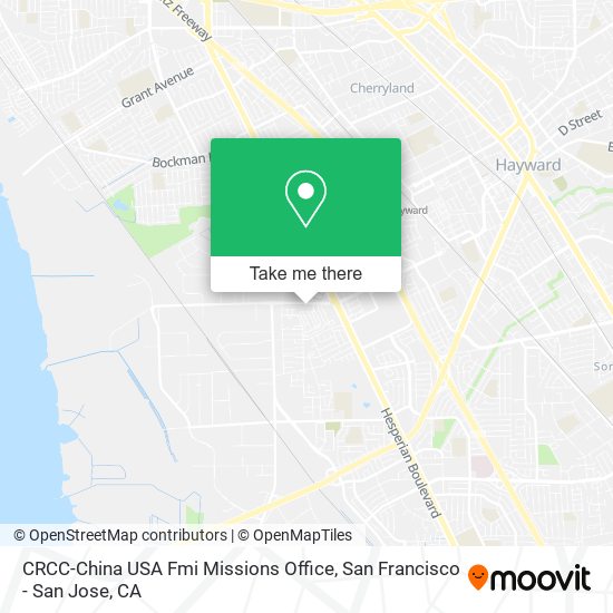 CRCC-China USA Fmi Missions Office map