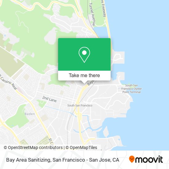 Bay Area Sanitizing map