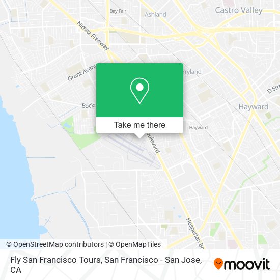 Fly San Francisco Tours map