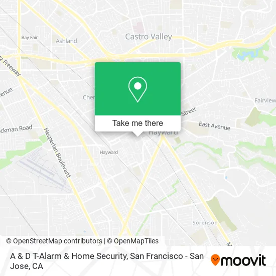 Mapa de A & D T-Alarm & Home Security