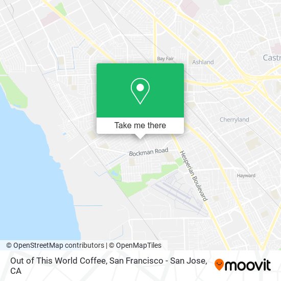 Out of This World Coffee map