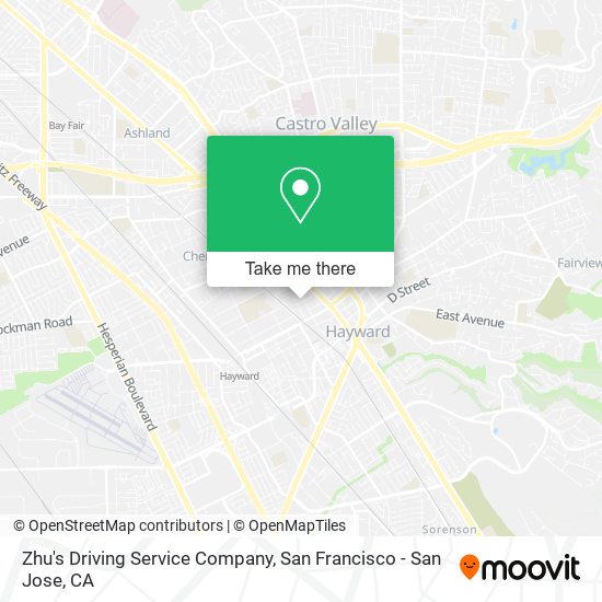 Zhu's Driving Service Company map