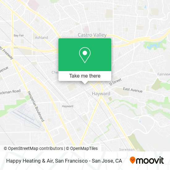 Happy Heating & Air map