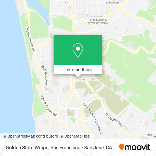 Mapa de Golden State Wraps