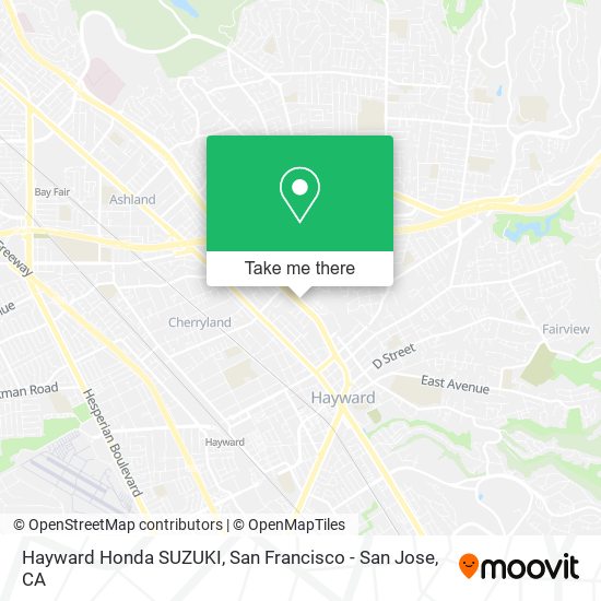 Mapa de Hayward Honda SUZUKI