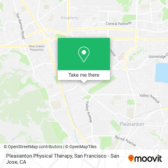 Mapa de Pleasanton Physical Therapy