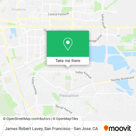 James Robert Lavey map