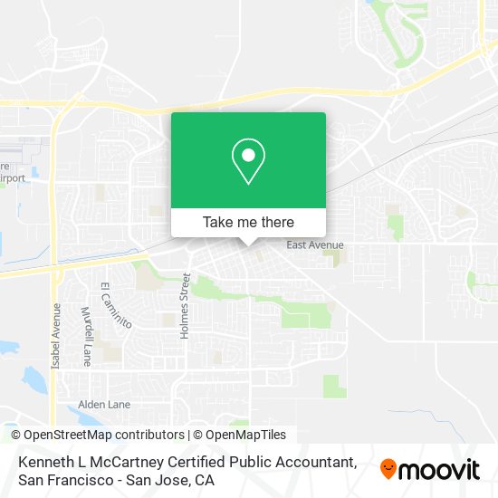 Kenneth L McCartney Certified Public Accountant map